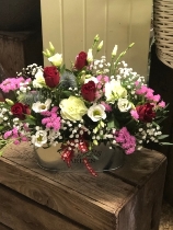 Valentines Zinc Arrangement